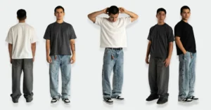 baggy jeans with t-shirt