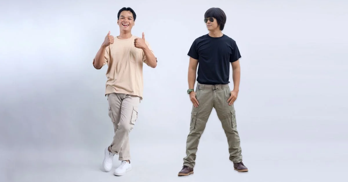 cargo pants with t shirt