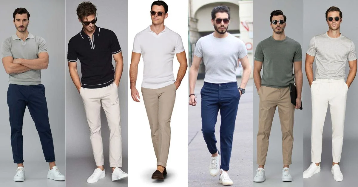 t-shirt with formal pants